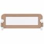 Preview: Kleinkind-Bettschutzgitter Taupe 102x42 cm Polyester
