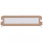 Preview: Kleinkind-Bettschutzgitter Taupe 150x42 cm Polyester