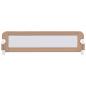 Preview: Kleinkind-Bettschutzgitter Taupe 150x42 cm Polyester