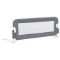 Preview: Kleinkind-Bettschutzgitter Grau 102x42 cm Polyester