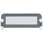 Preview: Kleinkind-Bettschutzgitter Grau 102x42 cm Polyester