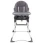 Preview: Baby-Hochstuhl Grau und Weiß 