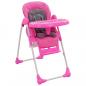 Preview: ARDEBO.de - Baby-Hochstuhl Rosa und Grau
