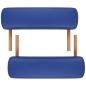 Preview: Massageliege Klappbar 2-Zonen mit Holzgestell Blau