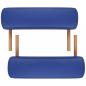 Preview: Massagetisch mit Holzrahmen, faltbar 3 Zonen Blau