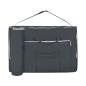 Preview: Massageliege 2-Zonen mit Hocker Klappbar 10 cm Sitz Schwarz