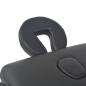 Preview: Massageliege 2-Zonen mit Hocker Klappbar 10 cm Sitz Schwarz