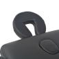 Preview: Massageliege 2-Zonen mit Hocker Klappbar 10 cm Sitz Schwarz