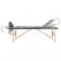 Preview: Massageliege 3-Zonen Holzgestell Anthrazit 186x68 cm