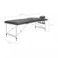 Preview: Massageliege 2-Zonen Aluminiumgestell Anthrazit 186x68 cm