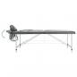 Preview: Massageliege 2-Zonen Aluminiumgestell Anthrazit 186x68 cm