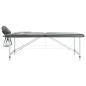 Preview: Massageliege 2-Zonen Aluminiumgestell Anthrazit 186x68 cm