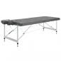 Preview: Massagetisch mit 4 Zonen Aluminiumrahmen Anthrazit 186×68 cm
