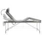 Preview: Massagetisch mit 4 Zonen Aluminiumrahmen Anthrazit 186×68 cm