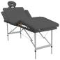 Preview: Massagetisch mit 4 Zonen Aluminiumrahmen Anthrazit 186×68 cm
