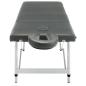 Preview: Massagetisch mit 4 Zonen Aluminiumrahmen Anthrazit 186×68 cm