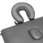 Preview: Massagetisch mit 4 Zonen Aluminiumrahmen Anthrazit 186×68 cm