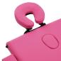 Preview: Massageliege Klappbar 3-Zonen mit Aluminiumgestell Rosa
