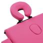 Preview: Massageliege Klappbar 3-Zonen mit Aluminiumgestell Rosa
