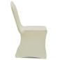 Preview: 50 x Stuhlhusse Stretchhusse cremefarben