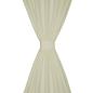 Preview: Vorhänge Gardinen aus Satin 2-teilig 140 x 245 cm Creme