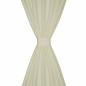 Preview: Vorhänge Gardinen aus Satin 2-teilig 140 x 245 cm Creme