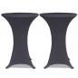 Preview: Tischhusse Stretchhusse 2 Stk 70 cm Anthrazit