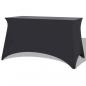 Preview: ARDEBO.de - Stretch-Tischhusse 2 Stk. 120 x 60,5 x 74 cm Anthrazit
