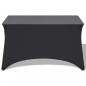 Preview: Stretch-Tischhusse 2 Stk. 120 x 60,5 x 74 cm Anthrazit