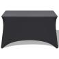 Preview: Stretch-Tischhusse 2 Stk. 120 x 60,5 x 74 cm Anthrazit