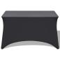 Preview: Stretch-Tischhusse 2 Stk. 183 x 76 x 74 cm Anthrazit