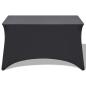 Preview: Stretch-Tischhusse 2 Stk. 183 x 76 x 74 cm Anthrazit
