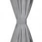 Preview: Vorhänge aus Mikro-Satin 2 Stk. mit Schlaufen 140×175 cm Grau