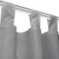 Preview: Vorhänge aus Mikro-Satin 2 Stk. mit Schlaufen 140×175 cm Grau