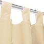 Preview: Vorhänge Mikro-Satin 2 Stk. mit Schlaufen 140x245 cm Beige