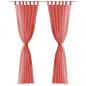 Preview: Voile-Gardinen 2 Stk. 140 x 225 cm Rot