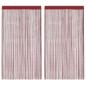 Preview: Fadenvorhänge 2 Stk. 100 x 250 cm Burgunderrot