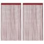 Preview: Fadenvorhänge 2 Stk. 140 x 250 cm Burgunderrot