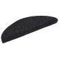 Preview: 15 Stk. Selbstkl. Treppenmatten Nadelvlies 56x17x3cm Schwarz