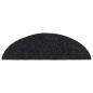 Preview: 15 Stk. Selbstkl. Treppenmatten Nadelvlies 56x17x3cm Schwarz