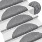 Preview: 15 Stk. Selbstkl. Treppenmatten Nadelvlies 56x17x3cm Hellgrau