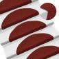 Preview: 15 Stk. Selbstklebende Treppenmatten Nadelvlies 56x17x3cm Rot