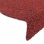 Preview: Stufenmatten Selbstklebend 15 Stk. 56x17x3 cm Bordeauxrot Halbrund