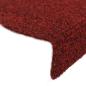 Preview: Stufenmatten Selbstklebend 15 Stk. 56x17x3 cm Bordeauxrot Halbrund