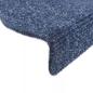 Preview: Stufenmatten Selbstklebend 15 Stk. 56x17x3 cm Blau Halbrund