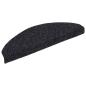 Preview: 15-tlg Selbstkleb. Treppenmatten Nadelvlies 65x21x4cm Schwarz