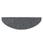 Preview: 15-tlg Selbstkleb. Treppenmatten Nadelvlies 65x21x4cm Hellgrau