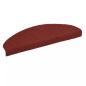 Preview: 15-tlg Selbstklebende Treppenmatten Nadelvlies 65x21x4cm Rot