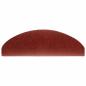 Preview: 15-tlg Selbstklebende Treppenmatten Nadelvlies 65x21x4cm Rot