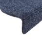Preview: Stufenmatten Selbstklebend 15 Stk. 65x21x4 cm Blau Halbrund Groß